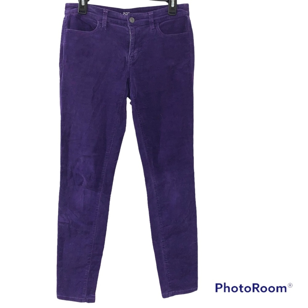 LOFT Purple Corduroy Super Skinny Pants - Size 2